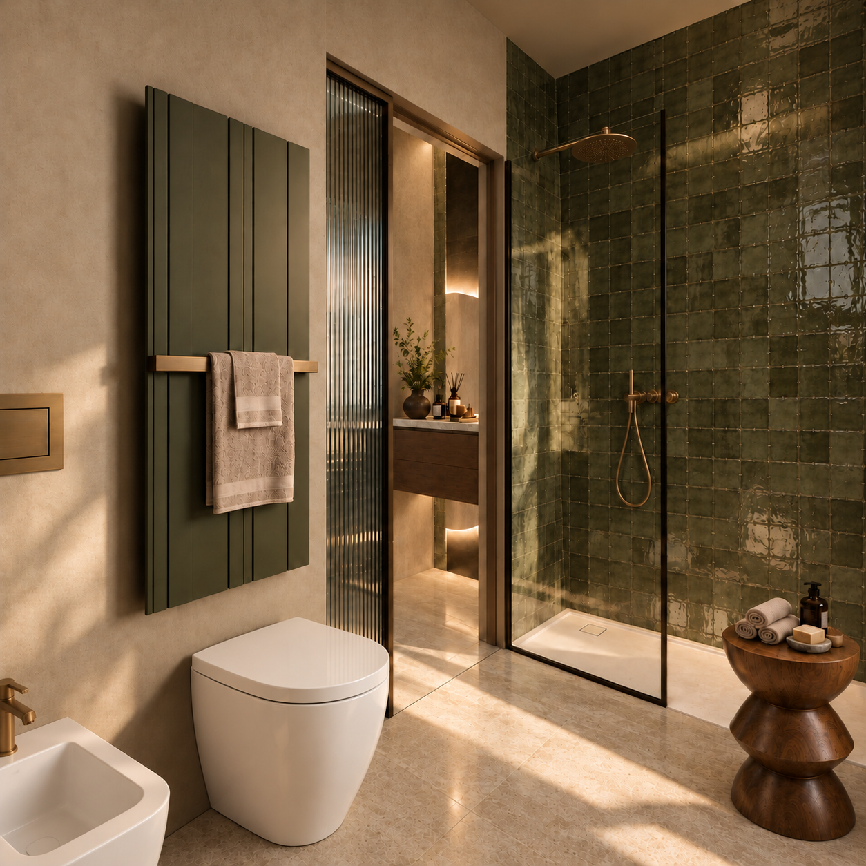 Render del bagno A23