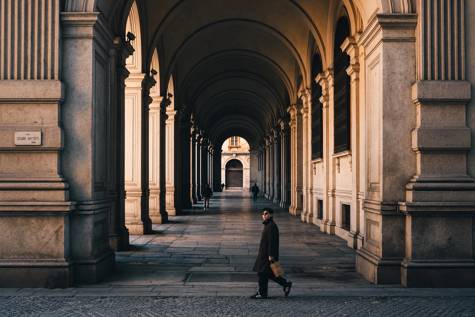 I portici storici del centro di Torino